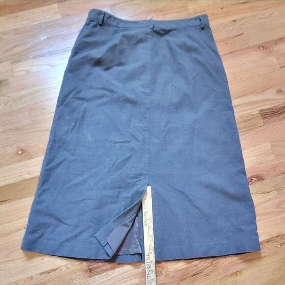 L.L. Bean 10 Vintage Classic Fit Straight Lined Skirt - Picture 7 of 7